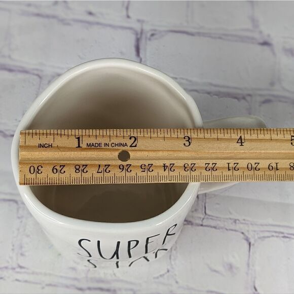 Rae Dunn SUPER STAR Double-Sided White/Red Ceramic Mug - Picture 7 of 7